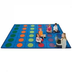 Carpets for Kids 4216 Seating Circles Rug - 30 Seats