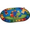 Carpets for Kids 72007 Jesus Loves the Little Children Rug; 7 ft. 8 in. x 10 ft. 10 in. -Rugs&Mats Official Shop Unbeatablesale20Inc cpfk710xx650xx5454be