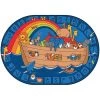 Carpets for Kids 74005 Alphabet Noah Rug; 5 ft. 5 in. x 7 ft. 8 in.