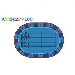 Carpets for Kids 96.99 Oval A-Sharp Music Rug - 8 x 12 ft.