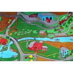 Custom Printed Rugs CPR062 Farm Drive the Roads & See the Sights Rug; 36 x 60 in.