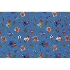 Custom Printed Rugs Play Ball 4 ft. x 6 ft. What ft.s Your Ball Game Rug