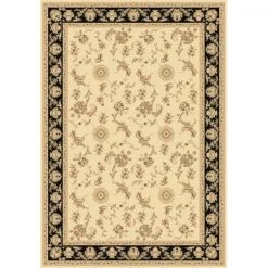 Dynamic Rugs LE2458017190 Legacy 2 x 3.6 58017-190 Rug - Ivory-Black