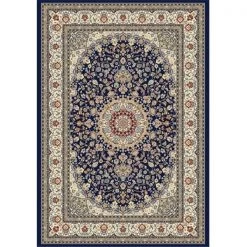 Dynamic Rugs AN710571193434 Ancient Garden 6 ft. 7 in. x 9 ft. 6 in. 57119-3434 Rug - Blue/Ivory