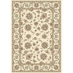 Dynamic Rugs AN710573656464 Ancient Garden 6 ft. 7 in. x 9 ft. 6 in. 57365-6464 Rug - Ivory/Ivory