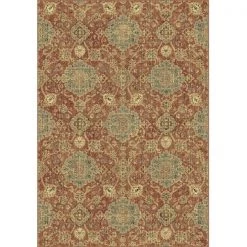 Dynamic Rugs DynamicRugs RG28896658262 89665 Regal Collection 2.2 x 7.7 in. Traditional Rectangle Rug; Rust & Blue