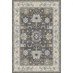 Dynamic Rugs DynamicRugs YA9128531910 8531 Yazd Collection 7.10 x 10.10 in. Traditional Rectangle Rug; Grey & Ivory