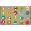 Flagship Carpets FE400-32A Rectangle ABC & 123 Animals Primary Rug; 6 ft. x 8 ft. 4 in. - 20 Seats -Rugs&Mats Official Shop Unbeatablesale20Inc flgc265xx650xx7f8ff3