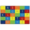 Flagship Carpets FE404-58A Rectangle Alphabet Seating Carpet; 10 ft. 9 in. x 13 ft. 2 in.