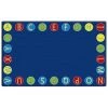 Flagship Carpets FE405-44A Rectangle Alphabet Circles Carpet; 7 ft. 6 in. x 12 ft. -Rugs&Mats Official Shop Unbeatablesale20Inc flgc276xx650xx2f6fa4