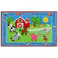 Flagship Carpets FE396-44A Rectangle E-I-E-I-O Carpet; 7 ft. 6 in. x 12 ft.