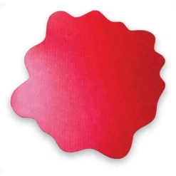 Floortex FC114040PRV Sploshmat 0.25 in. Floor Protection Mat for Low Pile Carpets; Volcanic Red - 40 x 40 in.