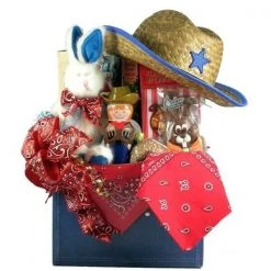 Gift Basket Drop Shipping YeHa-Lg YeeHaw; Cowboy Themed Easter Basket