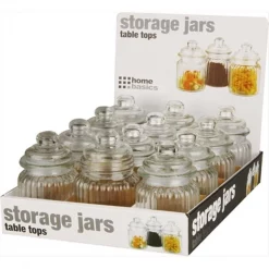 Home Basics CS10863 Ribbed Cansiter In Pdq;