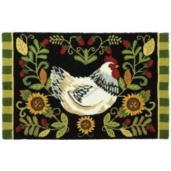 Homefires PY-JB057 White Leghorn Rug