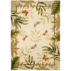 Home Fires PP-JB001B 22 in. x 34 in. Butterflies and Dragonflies Indoor Outdoor Hand Hooked Area Rug - Beige -Rugs&Mats Official Shop Unbeatablesale20Inc hmfr993xx650xxdc834f