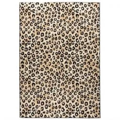 Perfectpillows 2 ft. 7 in. x 3 ft. 11 in. Dulcet Leopard Area Rug - Black