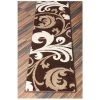 Infinity Home 600682 20 in. x 7 ft. Ruby Leslie Fleur De Lis Runner Rug - Brown -Rugs&Mats Official Shop Unbeatablesale20Inc ifnt1084xx650xxc29a60