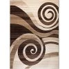 Infinity Home 600585 5 ft. 3 in. x 7 ft. 3 in. Ruby Whirlwind Contemporary Area Rug - Brown -Rugs&Mats Official Shop Unbeatablesale20Inc ifnt1098xx650xx88072b