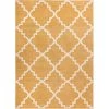 Infinity Home 21015 5 ft. 3 in. x 7 ft. 3 in. Sydney Lulus Lattice Area Rug - Gold -Rugs&Mats Official Shop Unbeatablesale20Inc ifnt1249xx650xx36818b