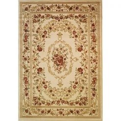 Infinity Home 18327 Dulcet Versaille 7 ft. 10 in. x 9 ft. 10 in. Rectangular Area Rug in Ivory