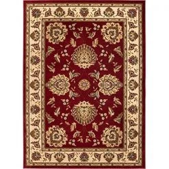 Infinity Home 36003 2 ft. 3 in. x 3 ft. 11 in. Timeless Abbasi Traditional Area Rug - Red