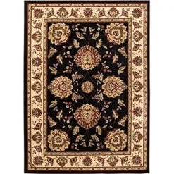 Infinity Home 36037 7 ft. 10 in. x 10 ft. 6 in. Timeless Abbasi Traditional Area Rug - Black