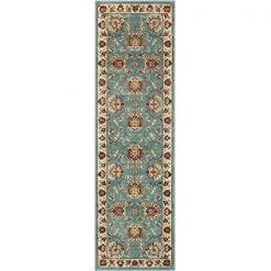 Infinity Home 36062L 2 ft. 7 in. x 12 ft. Timeless Abbasi Traditional Runner Area Rug - Light Blue