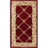 Infinity Home 36203 2 ft. 3 in. x 3 ft. 11 in. Timeless Fleur De Lis Area Rug - Red -Rugs&Mats Official Shop Unbeatablesale20Inc ifnt1383xx650xx295456