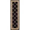 Infinity Home 36232 2 ft. 3 in. x 7 ft. 3 in. Timeless Fleur De Lis Runner Area Rug - Black -Rugs&Mats Official Shop Unbeatablesale20Inc ifnt1395xx650xx4f0cfd