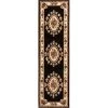 Infinity Home 36332 2 ft. 3 in. x 7 ft. 3 in. Timeless Le Petit Palais Traditional Runner Area Rug - Black -Rugs&Mats Official Shop Unbeatablesale20Inc ifnt1406xx650xxd2d673