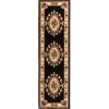 Infinity Home 36332L 2 ft. 7 in. x 12 ft. Timeless Le Petit Palais Traditional Runner Area Rug - Black -Rugs&Mats Official Shop Unbeatablesale20Inc ifnt1490xx650xx37eb83