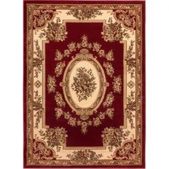 Well Woven 36308 Timeless Le Petit Palais Rug; Red - 9 ft. 2 in. x 12 ft. 6 in.