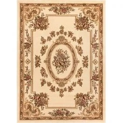 Well Woven 36322L Timeless Le Petit Palais Rug; Ivory - 2 ft. 7 in. x 12 ft.