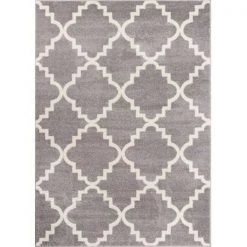 Well Woven 21077 Sydney Lulus Lattice Rug; Grey - 7 ft. 10 in. x 10 ft. 6 in.