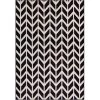 Well Woven 85237 Miami Bourban Chevron Rug; Black - 8 ft. 2 in. x 9 ft. 10 in. -Rugs&Mats Official Shop Unbeatablesale20Inc ifnt1689xx650xxfa874a