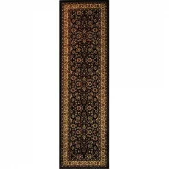 Infinity Home 549332 Barclay Sarouk 2 ft. 3 in. x 7 ft. 3 in. Runner Rug in Black