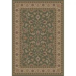 Infinity Home 549354 Barclay Sarouk 3 ft. 11 in. x 5 ft. 3 in. Rectangular Area Rug in Green