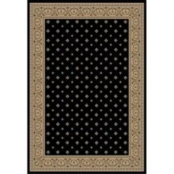 Infinity Home 548930 Barclay Hudson Terrace 5 ft. 3 in. Round Area Rug in Black