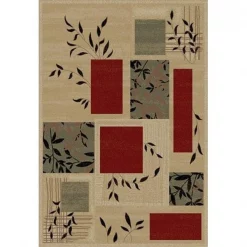 Infinity Home 547325 Barclay Hannover 5 ft. 3 in. x 7 ft. 3 in. Rectangular Area Rug in Ivory