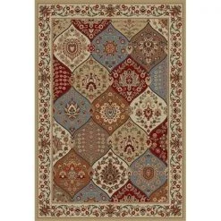Infinity Home 547725 Barclay Wentworth Panel 5 ft. 3 in. x 7 ft. 3 in. Rectangular Area Rug in Ivory