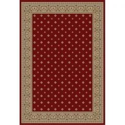 Infinity Home 548906 Barclay Hudson Terrace 6 ft. 7 in. x 9 ft. 6 in. Rectangular Area Rug in Red