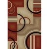 Infinity Home 547808 Barclay Arcs and Shapes 9 ft. 3 in. x 12 ft. 6 in. Rectangular Area Rug in Red -Rugs&Mats Official Shop Unbeatablesale20Inc ifnt359xx650xx523796