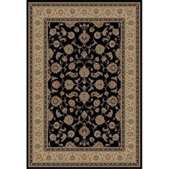 Infinity Home 549338 Barclay Sarouk 9 ft. 3 in. x 12 ft. 6 in. Rectangular Area Rug in Black