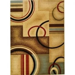 Infinity Home 547822L ARCS & SHAPES NATURAL 2 ft. 3 in. x 9 ft. 6 in. Runner 54782