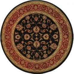 Infinity Home 549339 Sarouk Black 7 ft. 10 in. Round; 54933