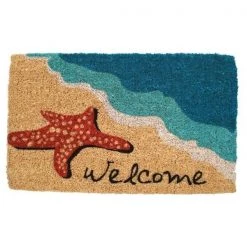 IUC International 931S Starfish Welcome Hand Woven Coir Doormat