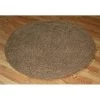 Ixi Echo UNSGIBN.90 Echo 4 x 4 Round Cotton Shag Rug - Brown