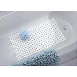 InterDesign 80316 White Circo Broze Bath Mat