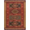 Jaipur RUG100282 Bedouin Amman 5 in. W x 8 in. L Flat Weave Tribal Hemp-Jute Handmade Rug in Red -Rugs&Mats Official Shop Unbeatablesale20Inc jpr160xx650xx375359